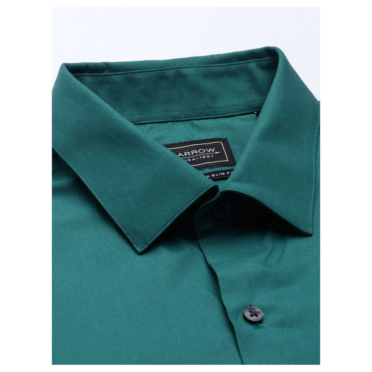 Mens Slim Fit Long Sleeve Polo Shirt Teal Color