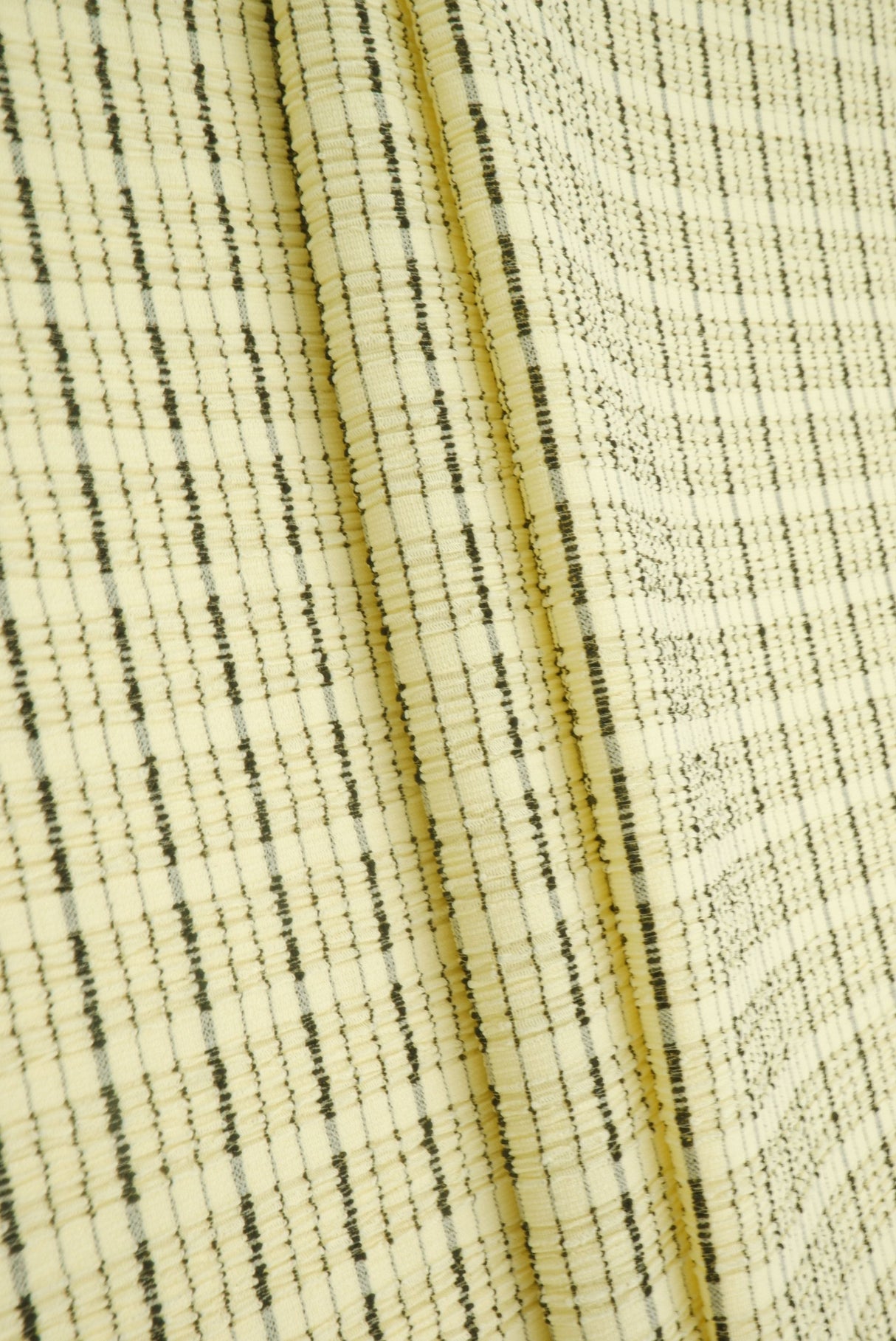 Jacquard Knit Cloudberry Check Fabric