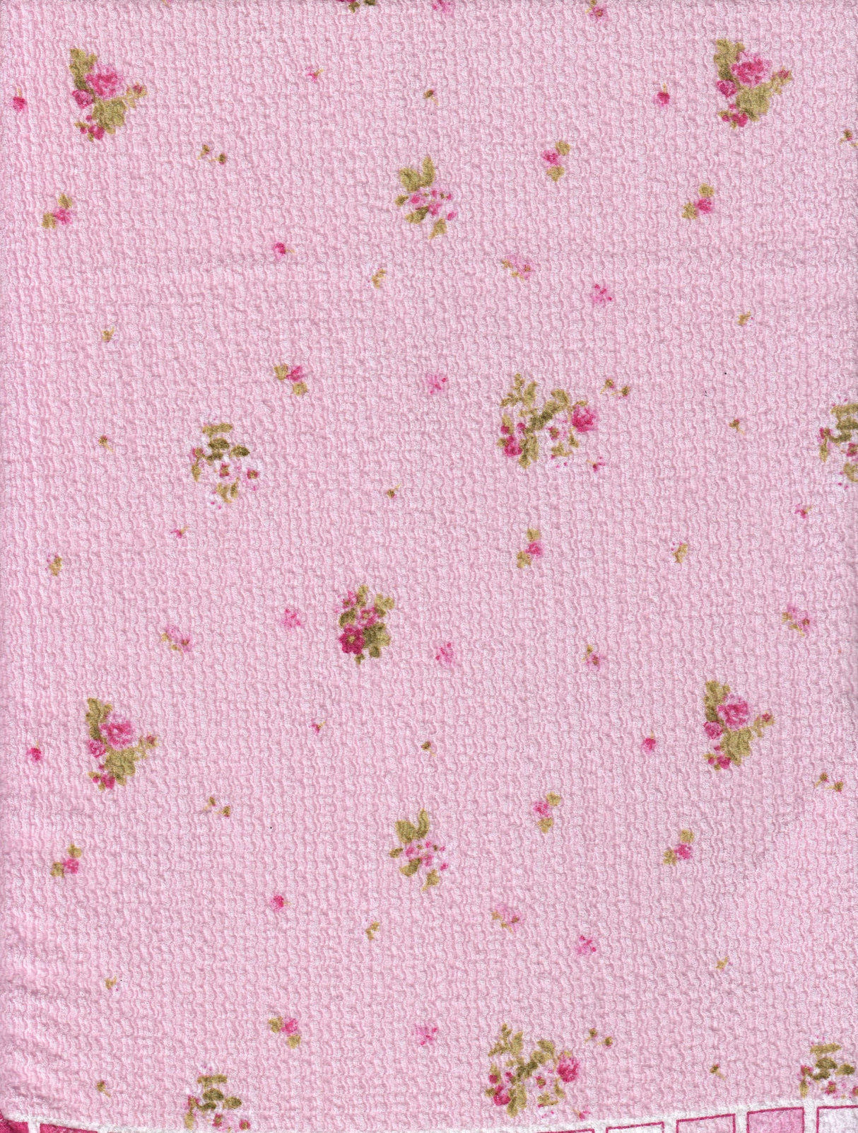 Crinkle Crepe Ditsy Floral Print Knit