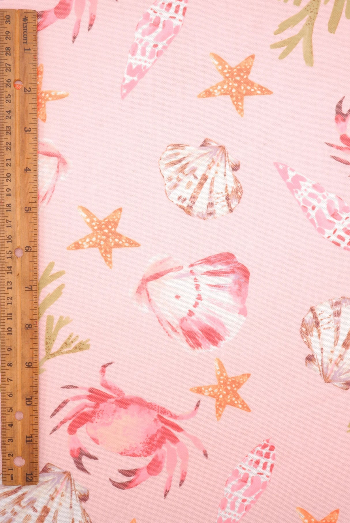 Mesh Sea Element Digital Print Fabric