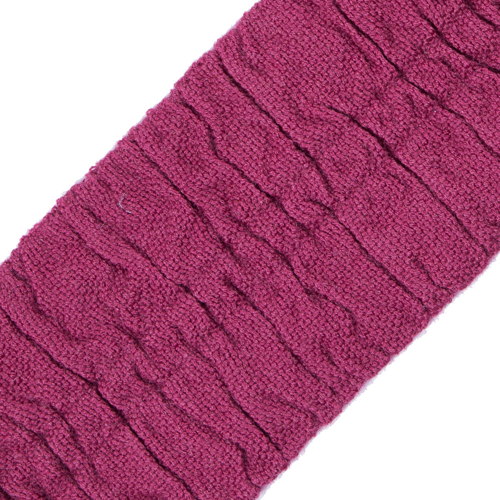 Italian Wine Ruched Stretch Wool Trimming - 2.375"