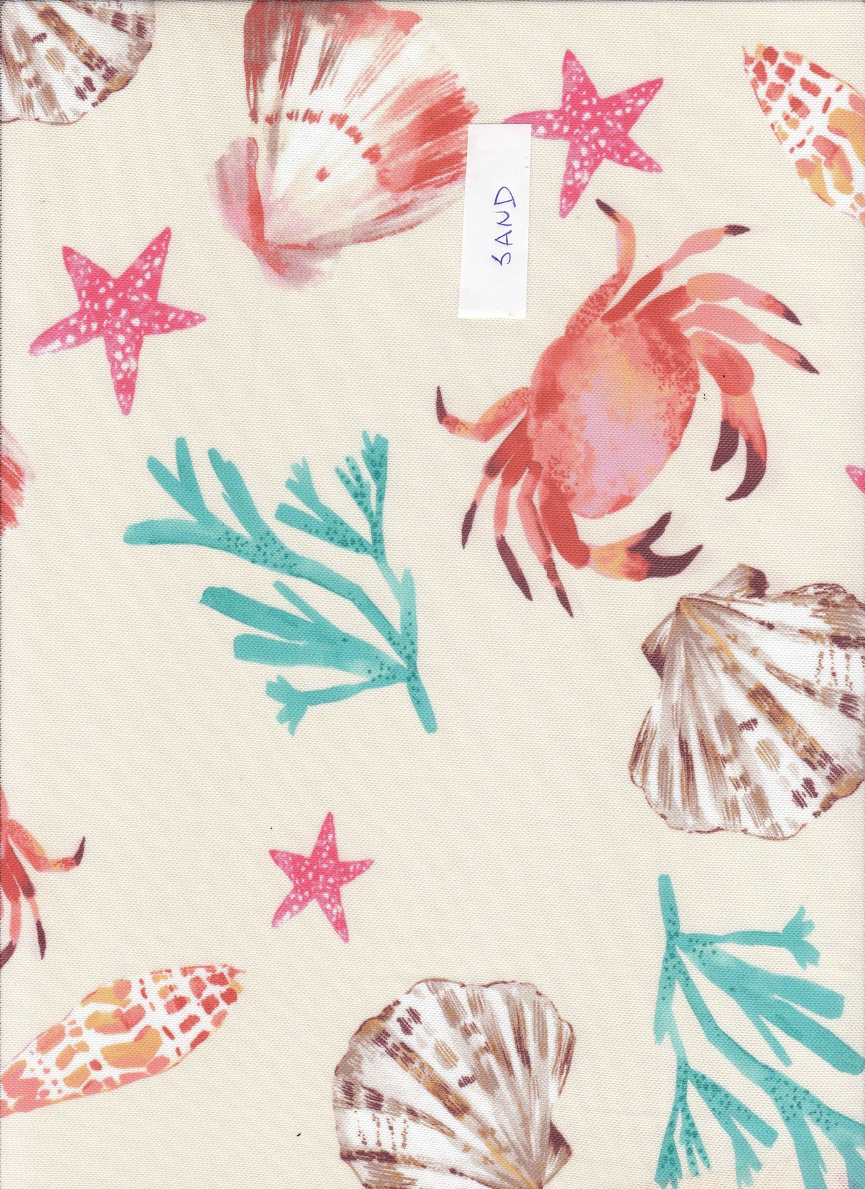 Mesh Sea Element Digital Print Fabric