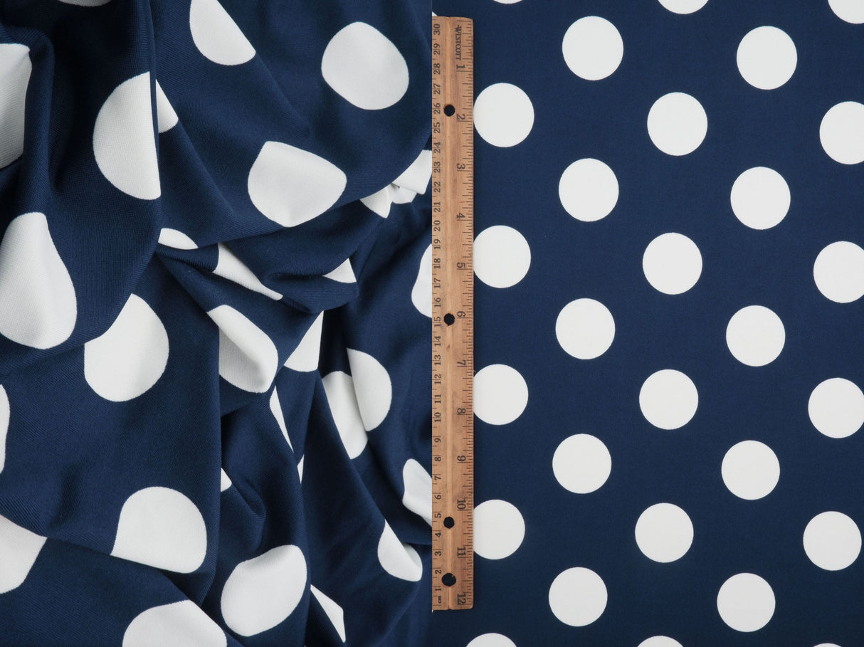 Polka Dot DTY Knit Fabric
