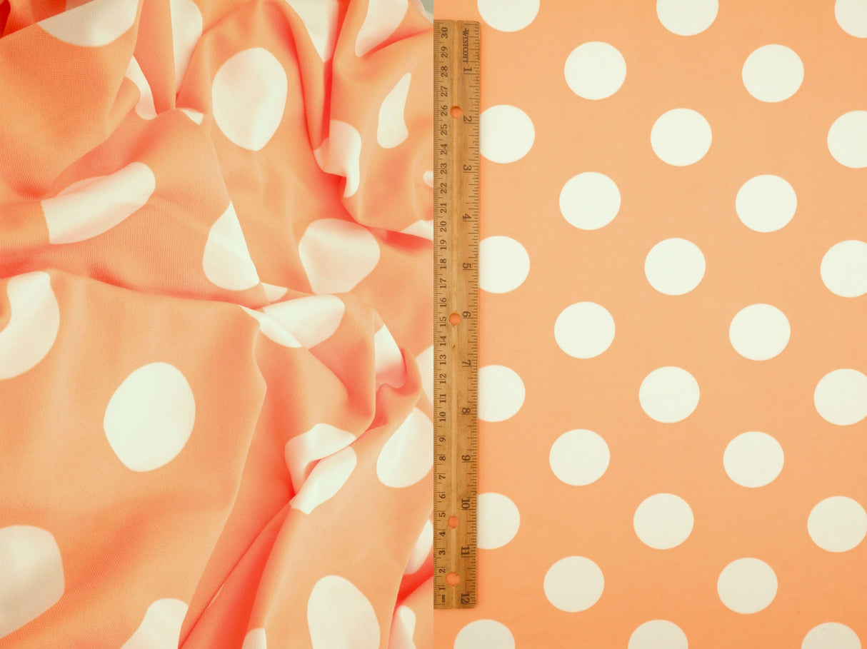 Polka Dot DTY Knit Fabric