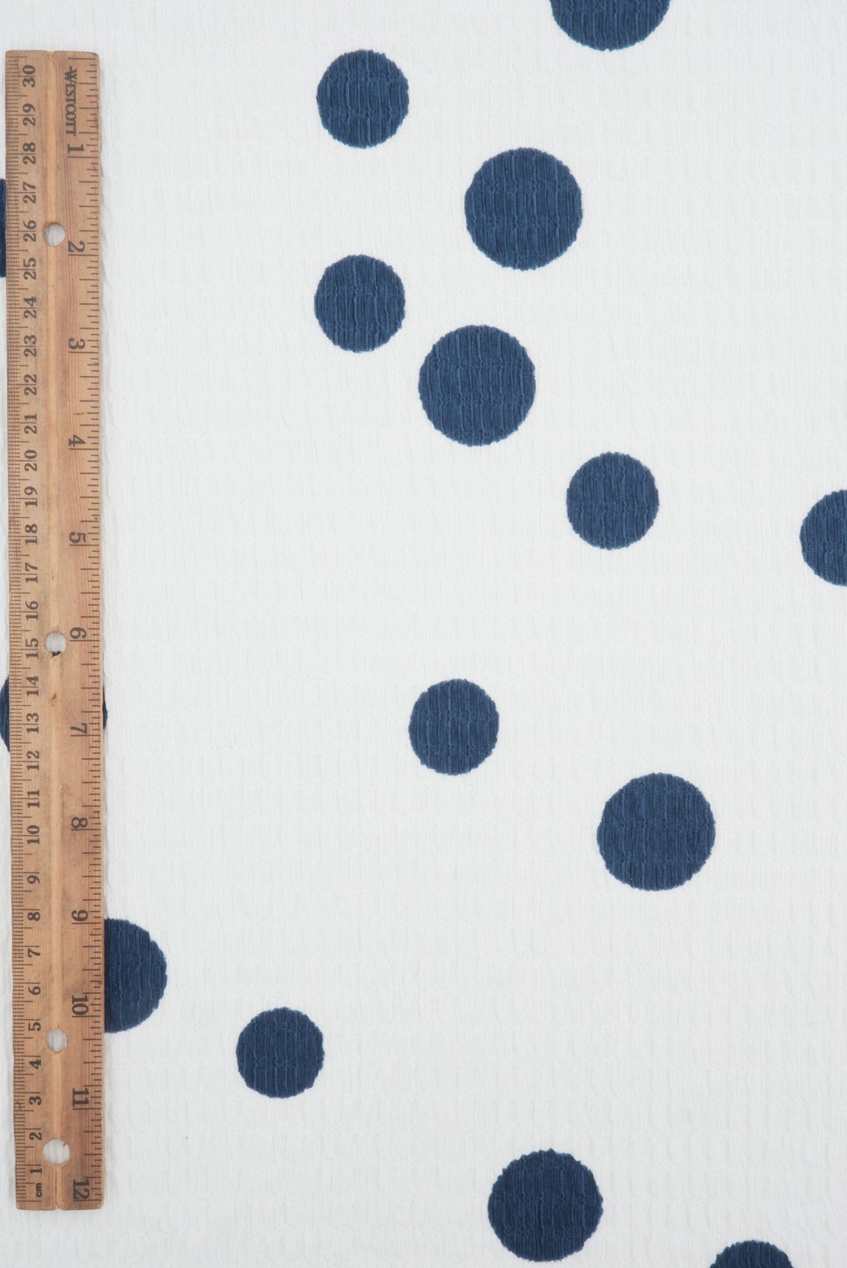 Polka Dot Crinkle Knit Polyester Spandex