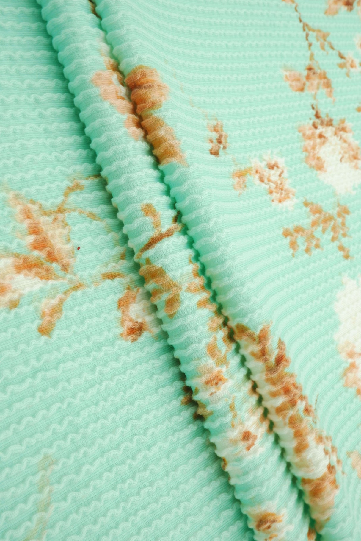 Floral Jacquard Double Knit Fabric