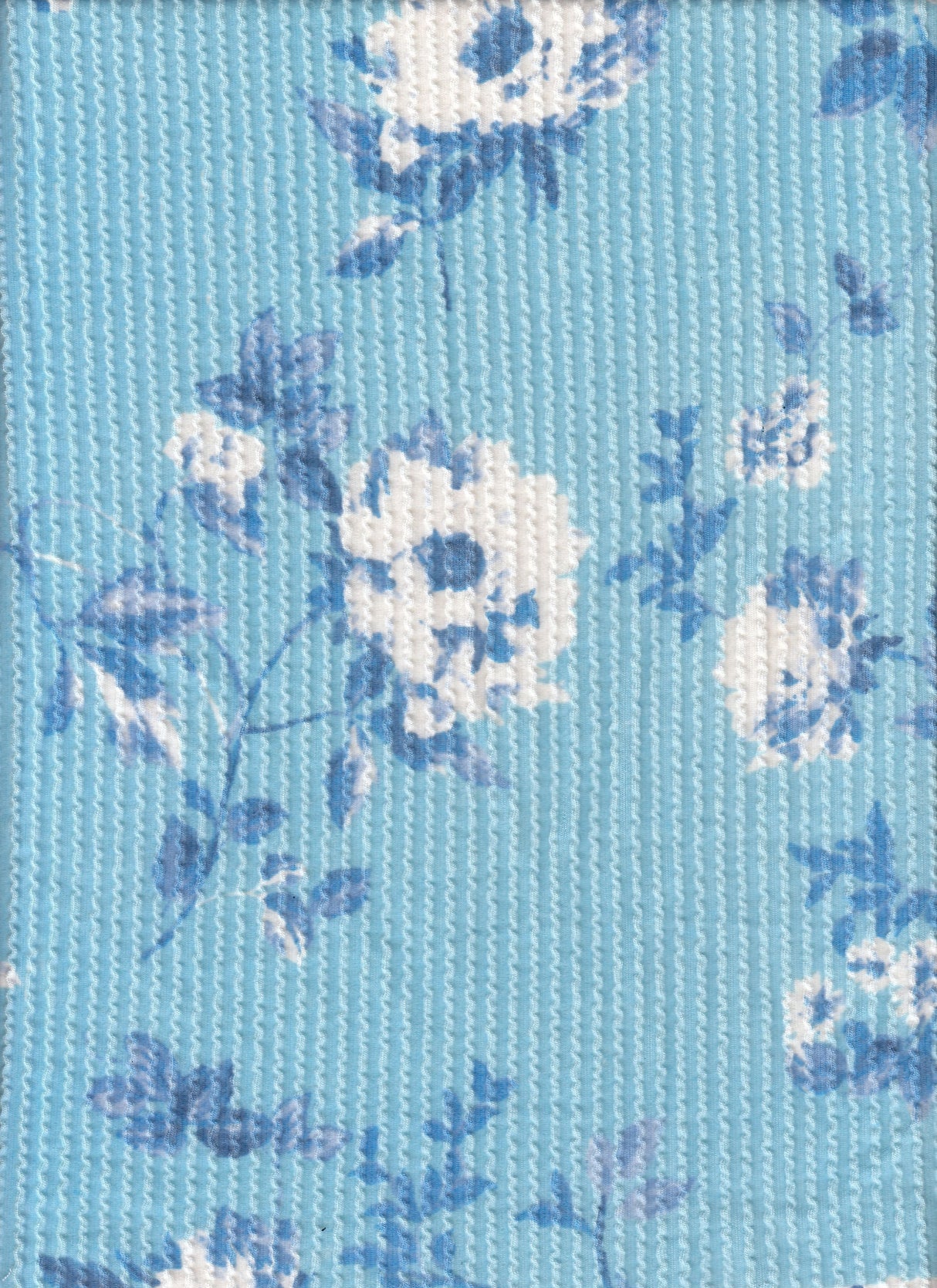 Floral Jacquard Double Knit Fabric