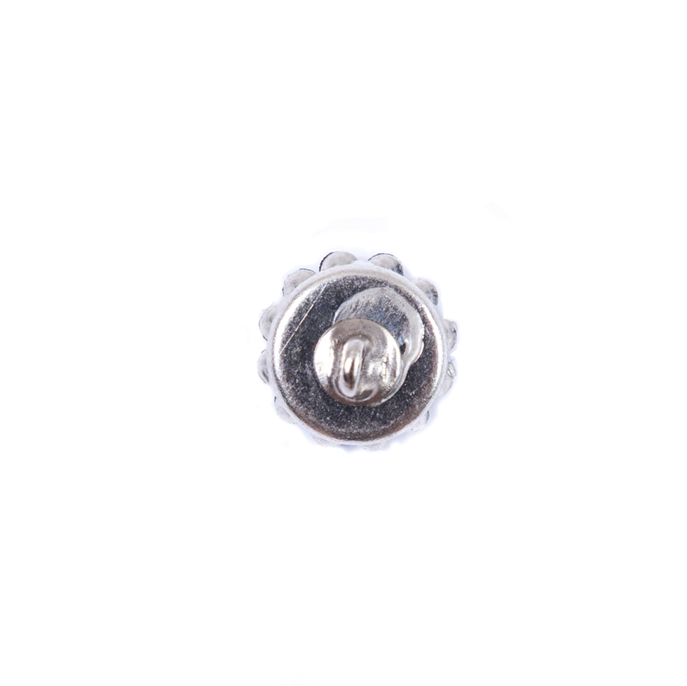 Italian Peach Rhinestone Shank Back Button - 14L/9mm