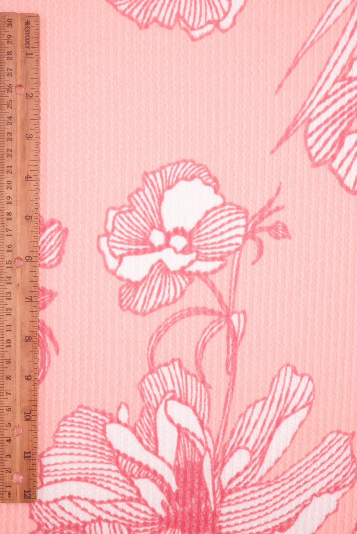 Floral Double Knit Fabric