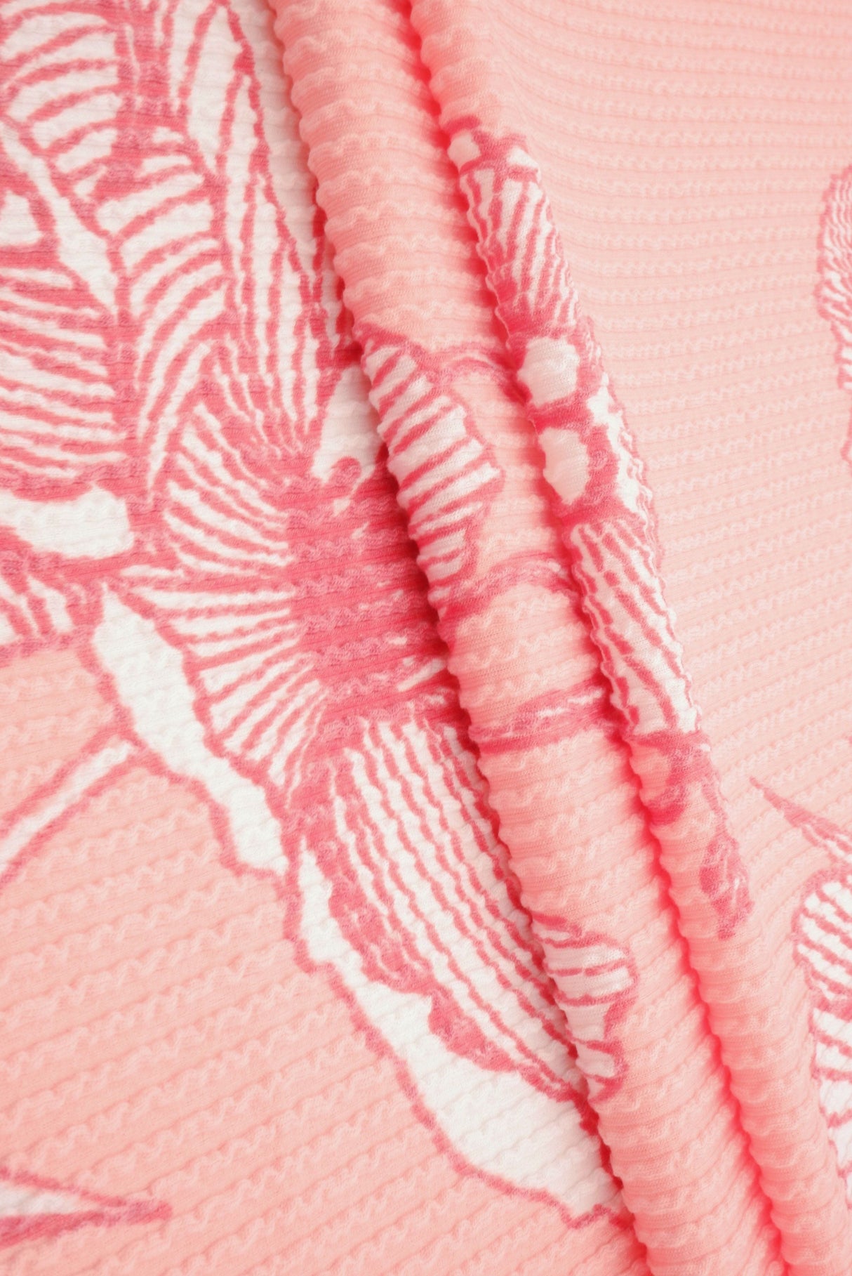 Floral Double Knit Fabric