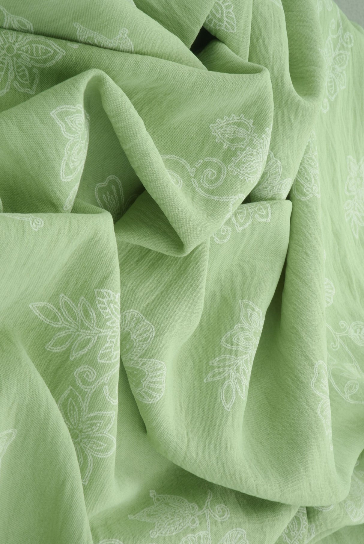 Flower Puff Print Airflow Woven