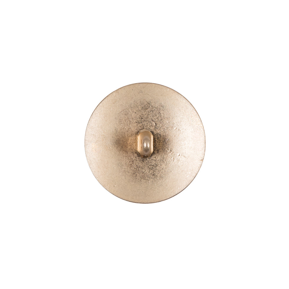 Gold Italian Crest Zamac Button - 24L/15mm