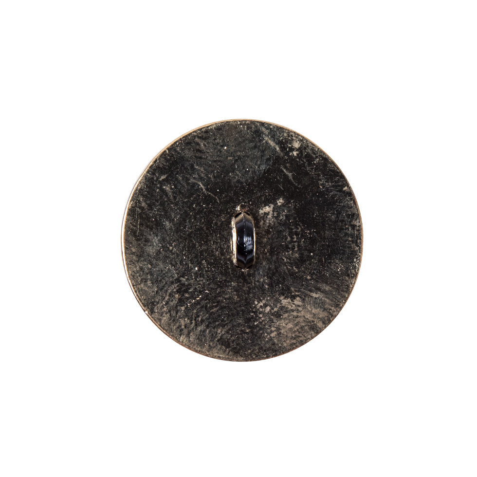 Italian Black and GoldZamac Button - 36L/23mm