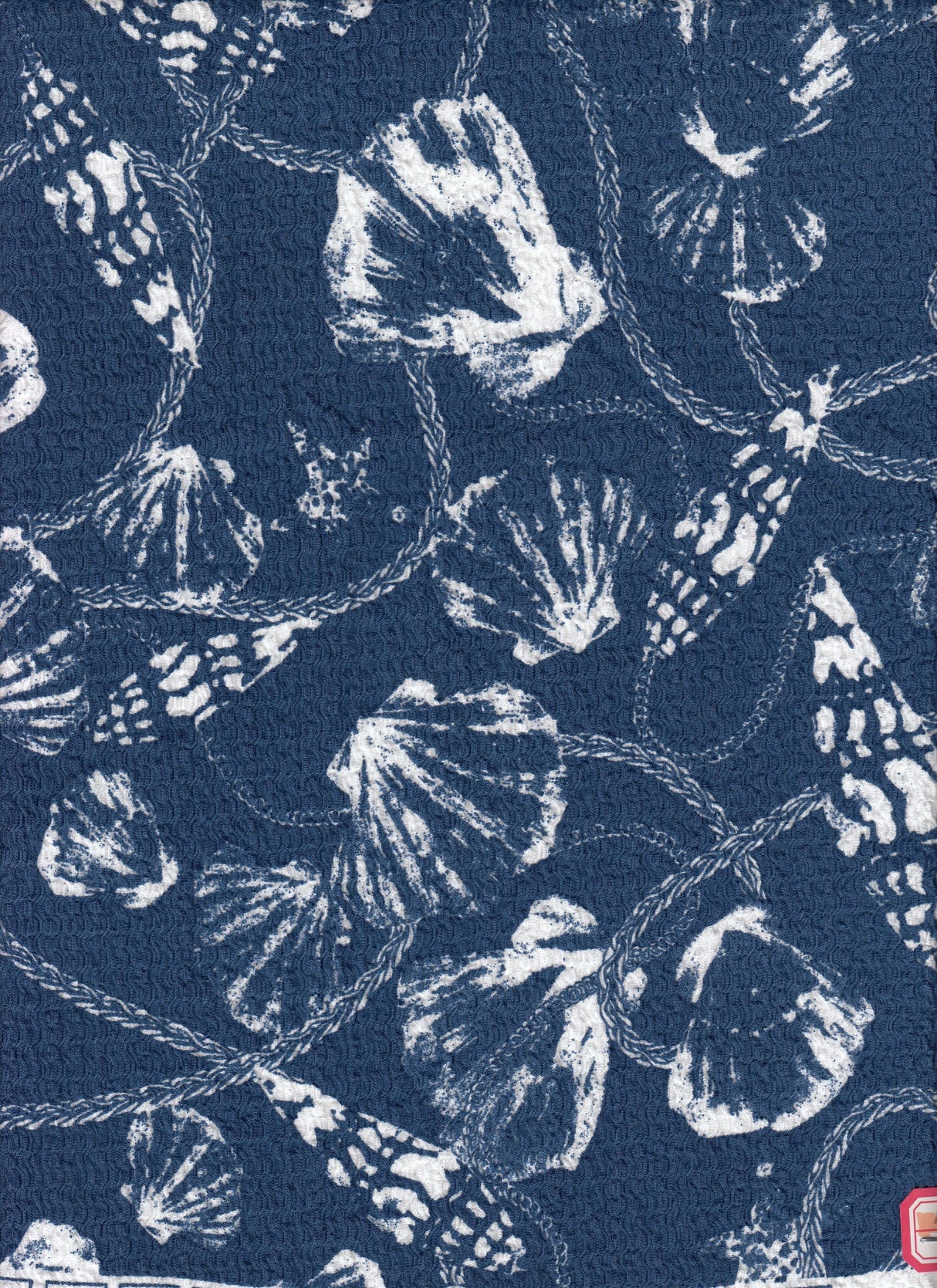 Shell Print Crepe Knit Fabric