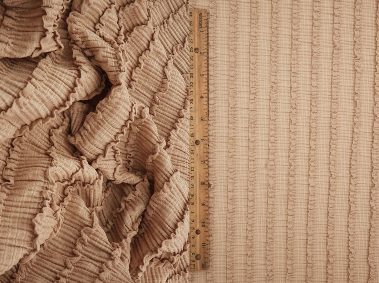Crinkle Jacquard Knit Fabric