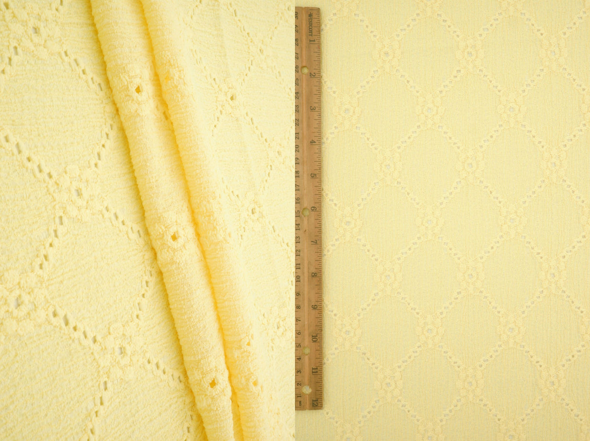 Floral Knit Jacquard Lace