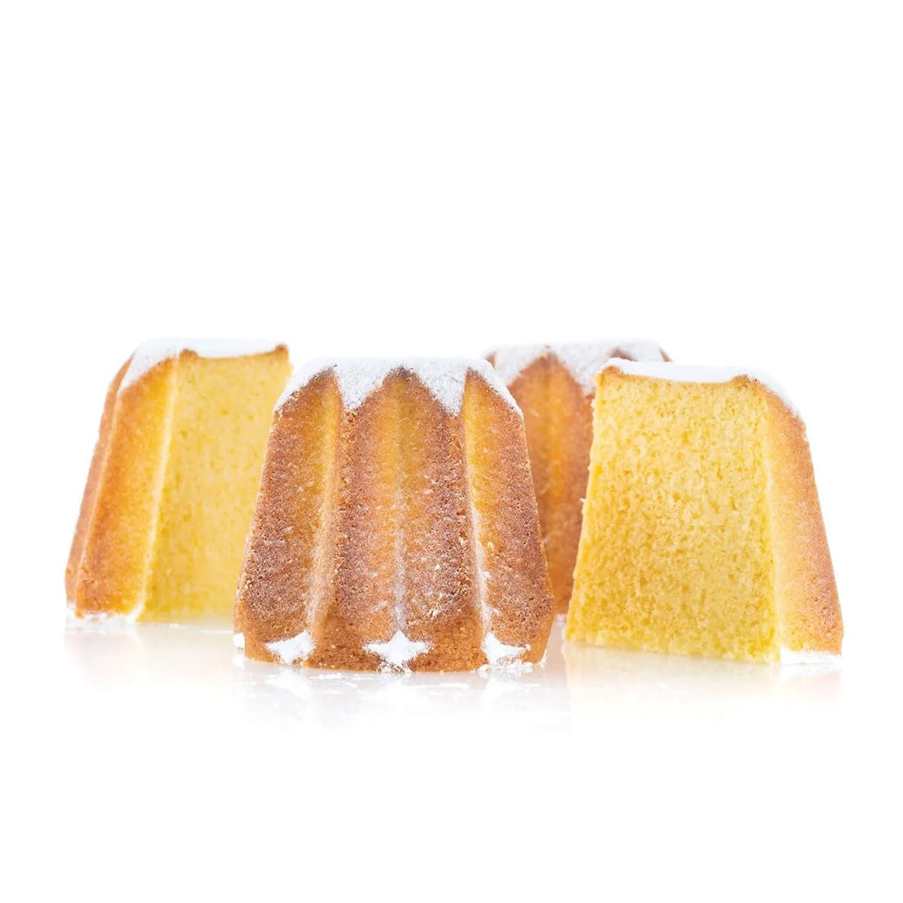 Silikomart Silicone Bakeware Pandoro 5 Oz, 3.15" Dia x 2.44" H., 6 Cavities