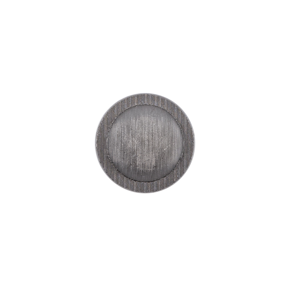 Italian Silver Plated Shank-Back Button - 20L/12.5mm