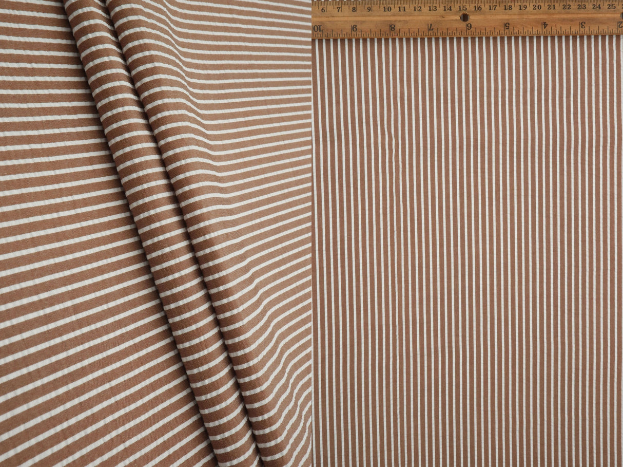 Seersucker Stripe Woven Fabric