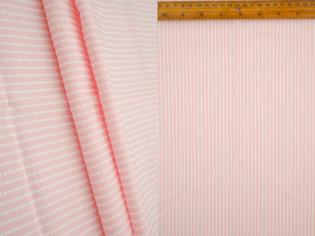 Seersucker Stripe Woven Fabric