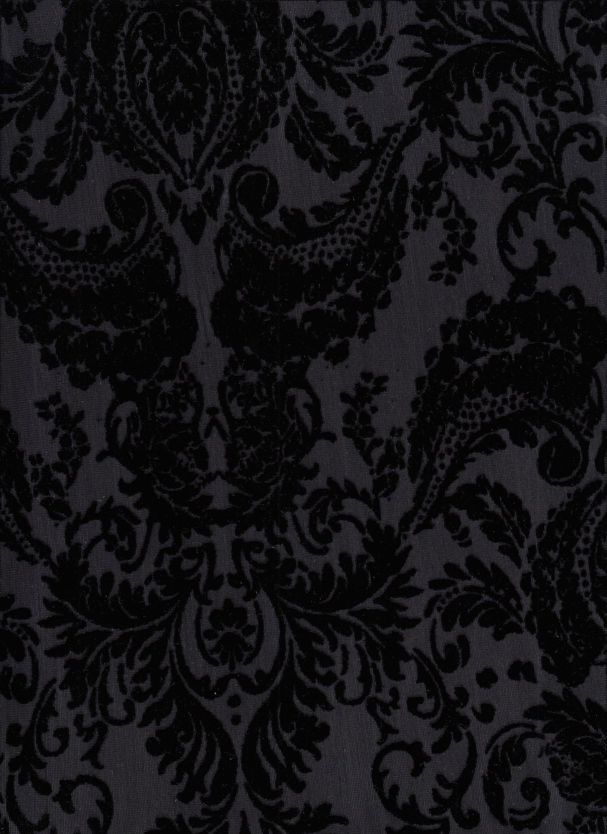 Velvet Burnout Knit Damask Fabric