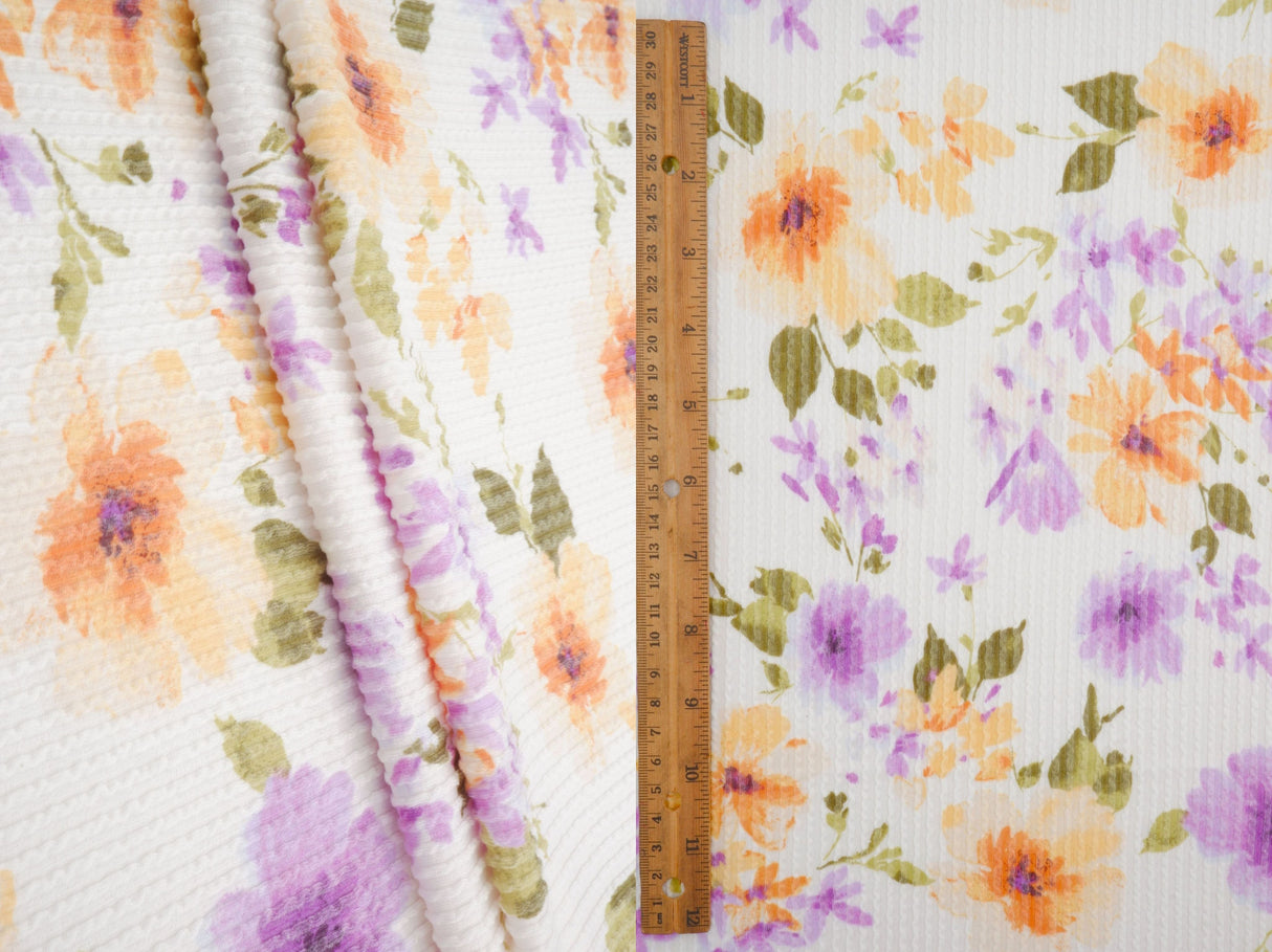 Floral Print Double Knit