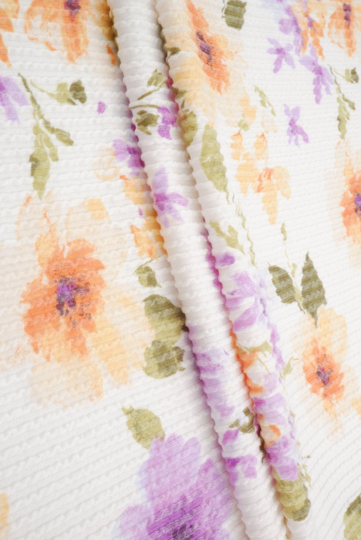Floral Print Double Knit