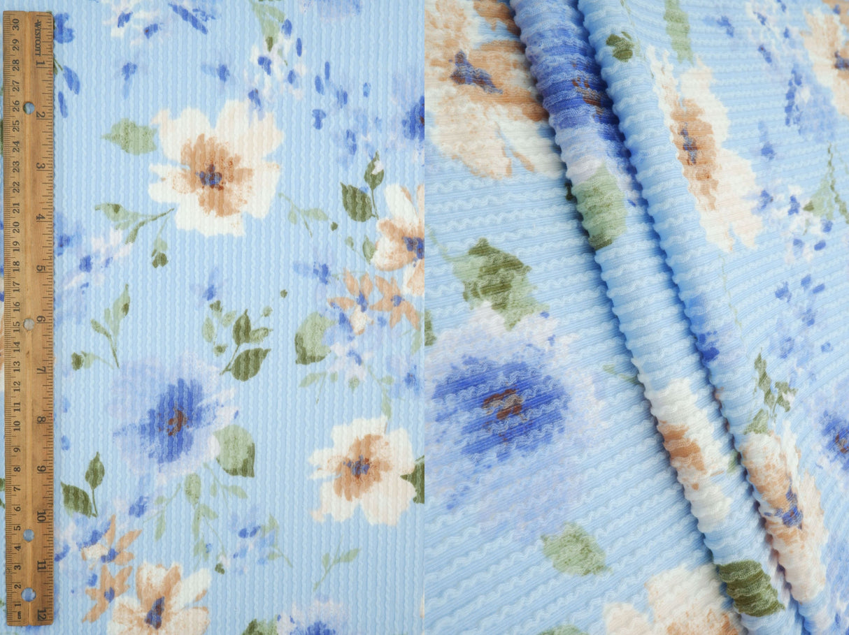Floral Print Double Knit