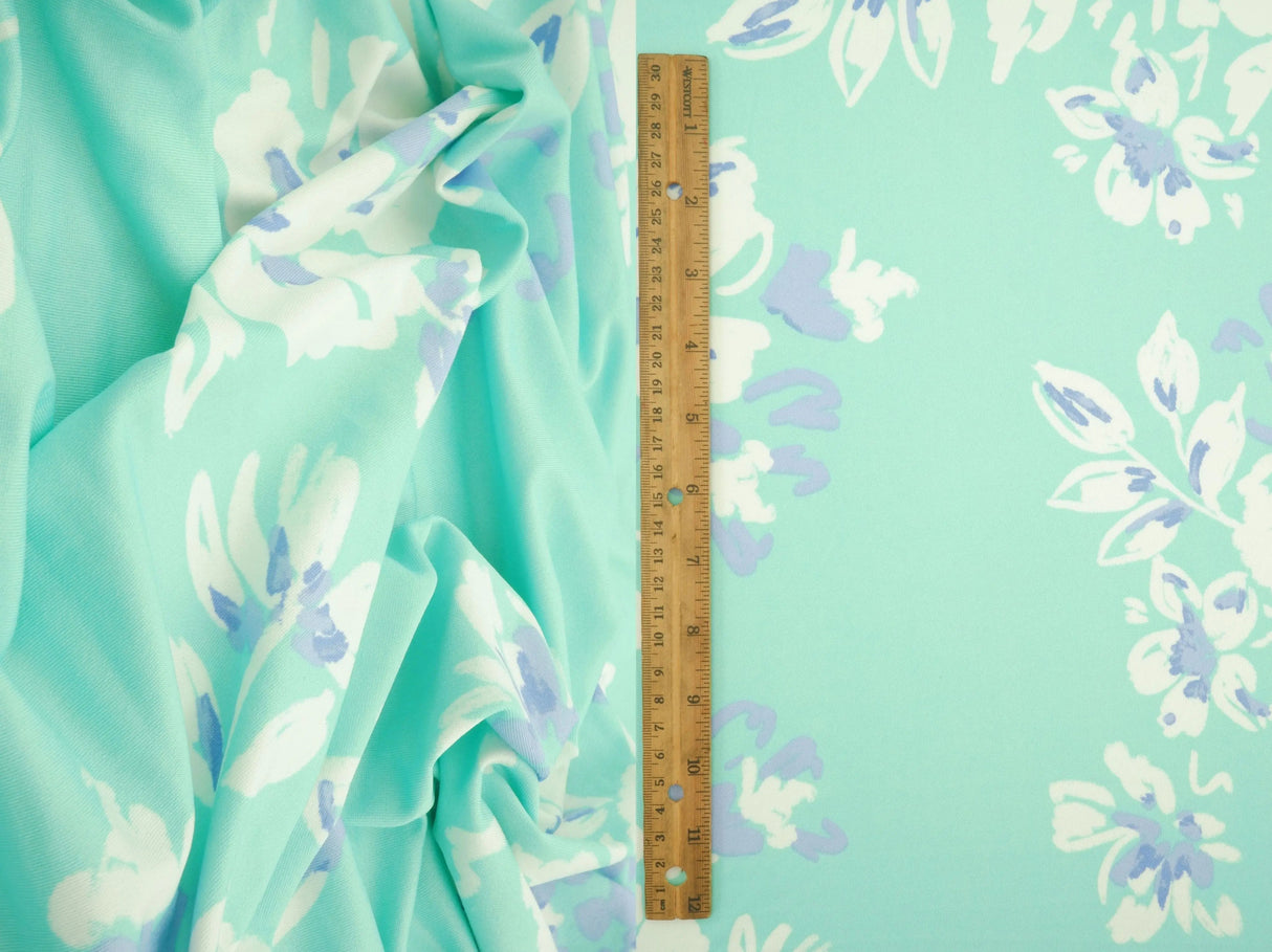 DTY Floral Knit Fabric 58/60" Wide