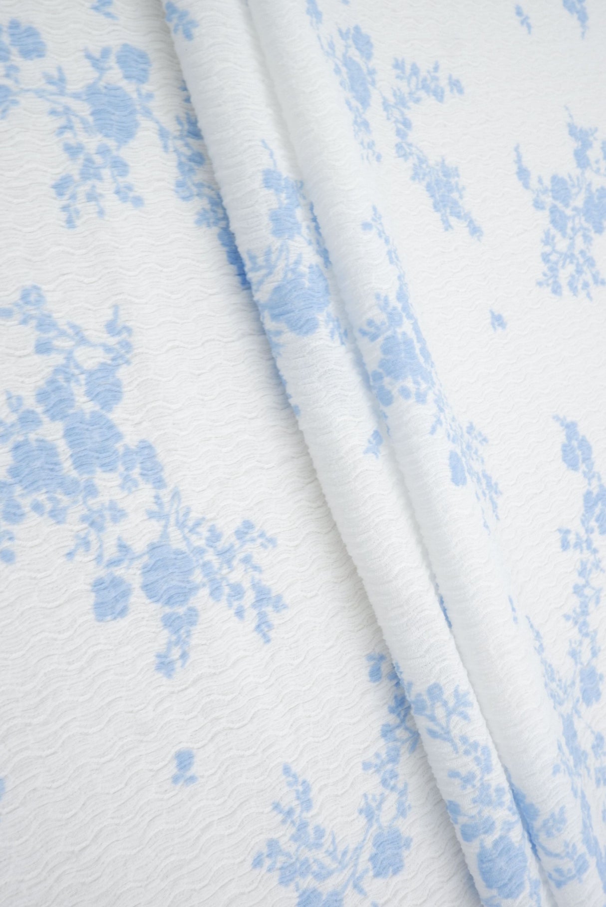 Printed Knit Ditsy Woven Fabric