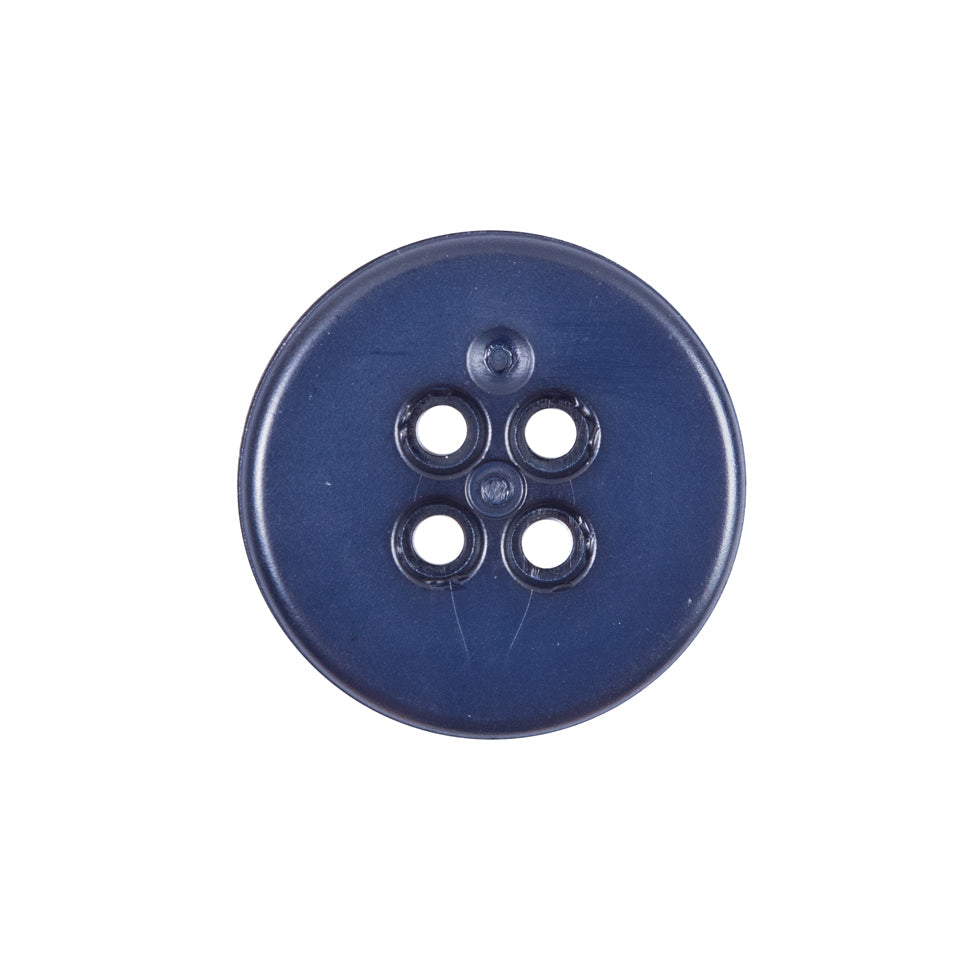 Italian Navy and White Plastic Button - 36L/23mm