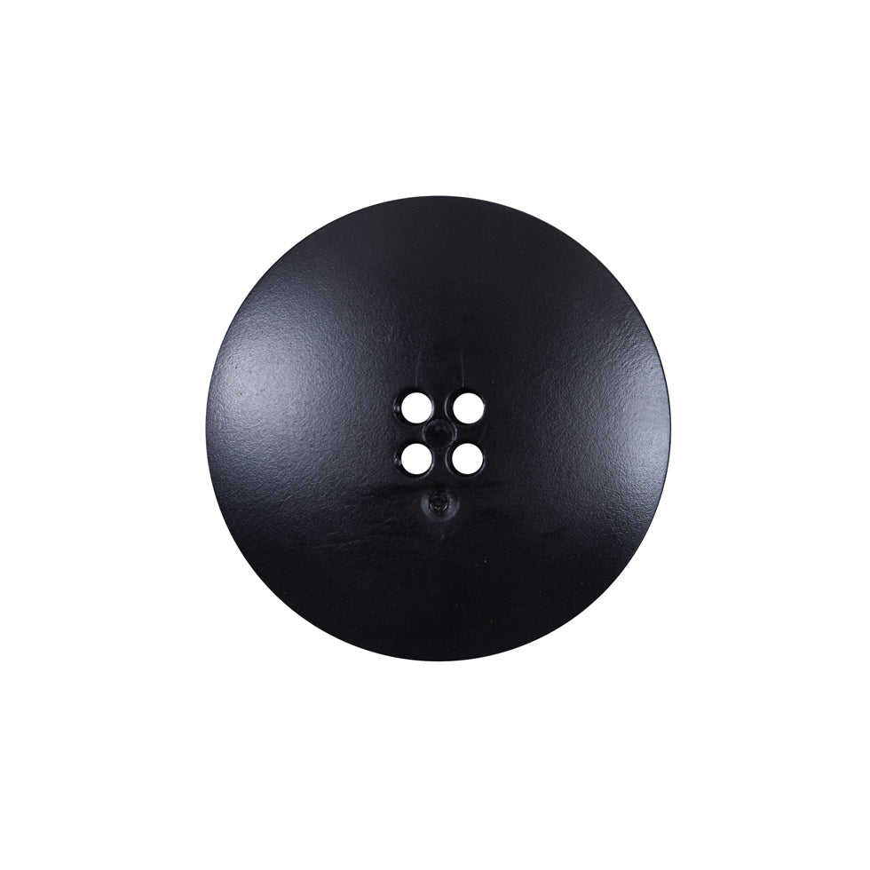 Italian Black Plated Button - 36L/23mm
