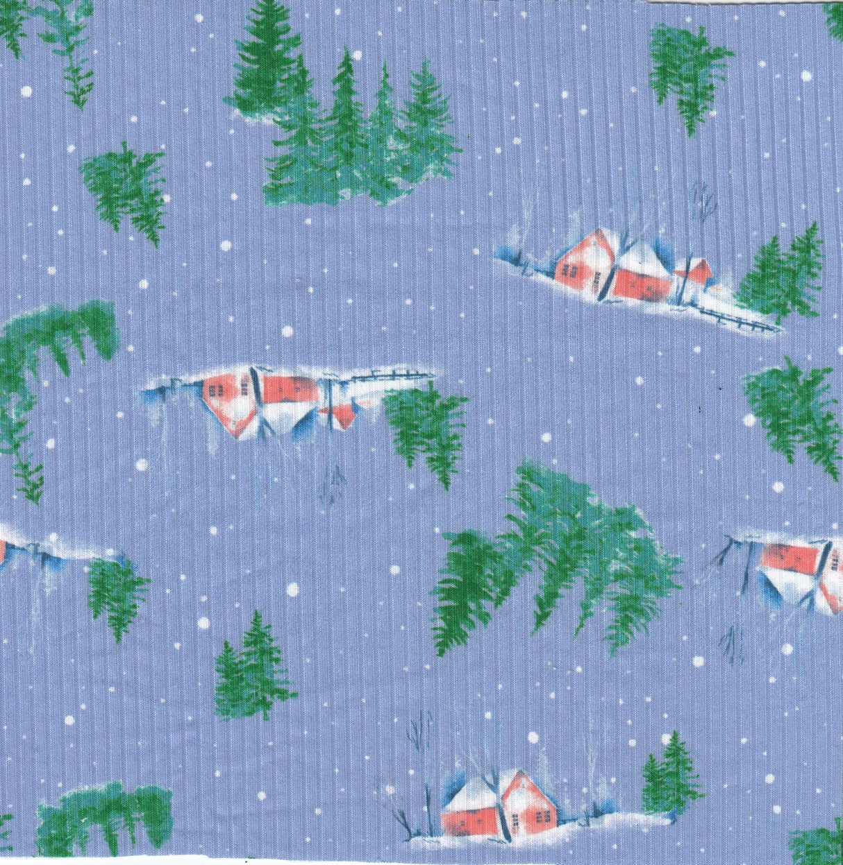 Christmas Print Rib Knit Fabric