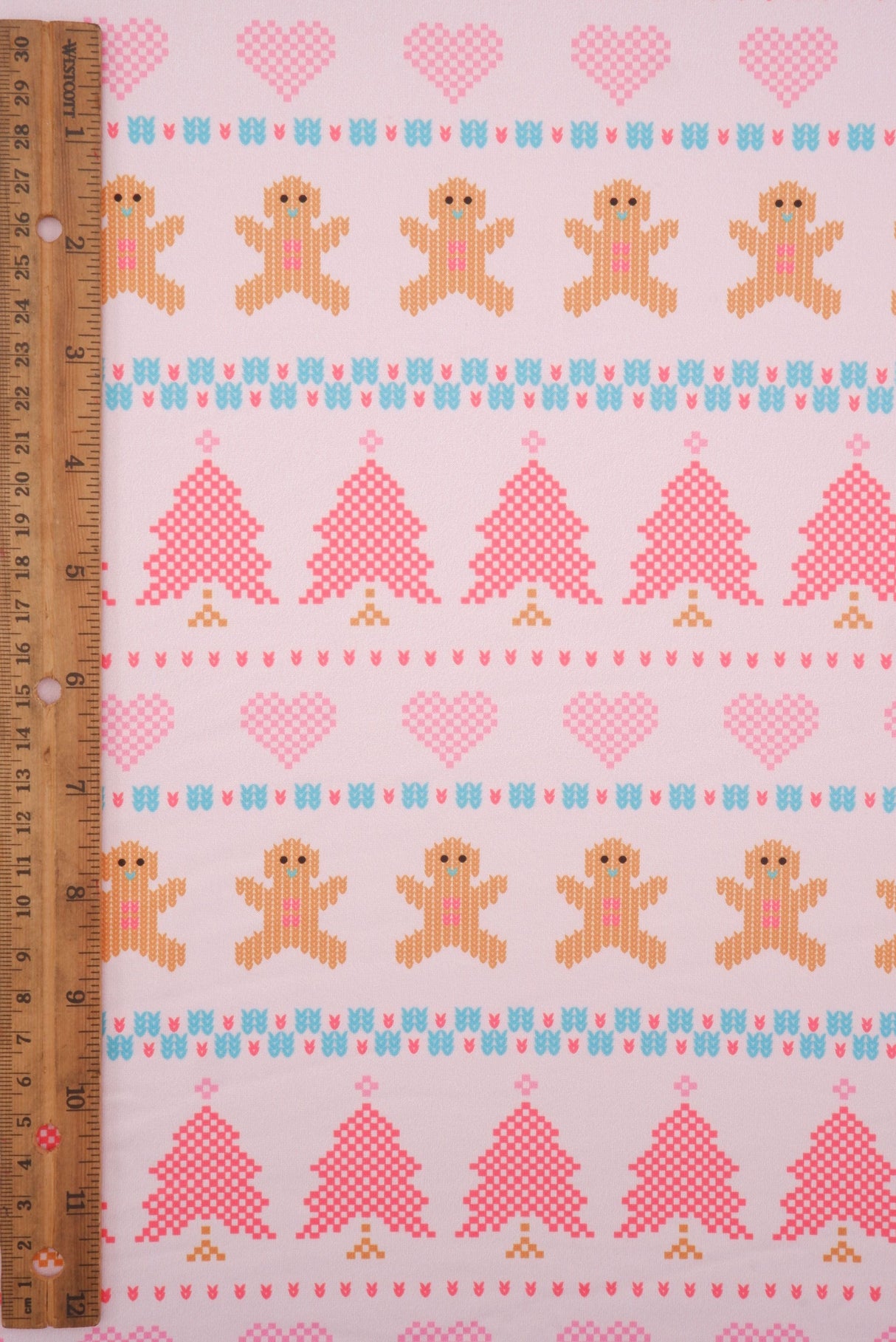 DTY Brushed Christmas Knit Fabric
