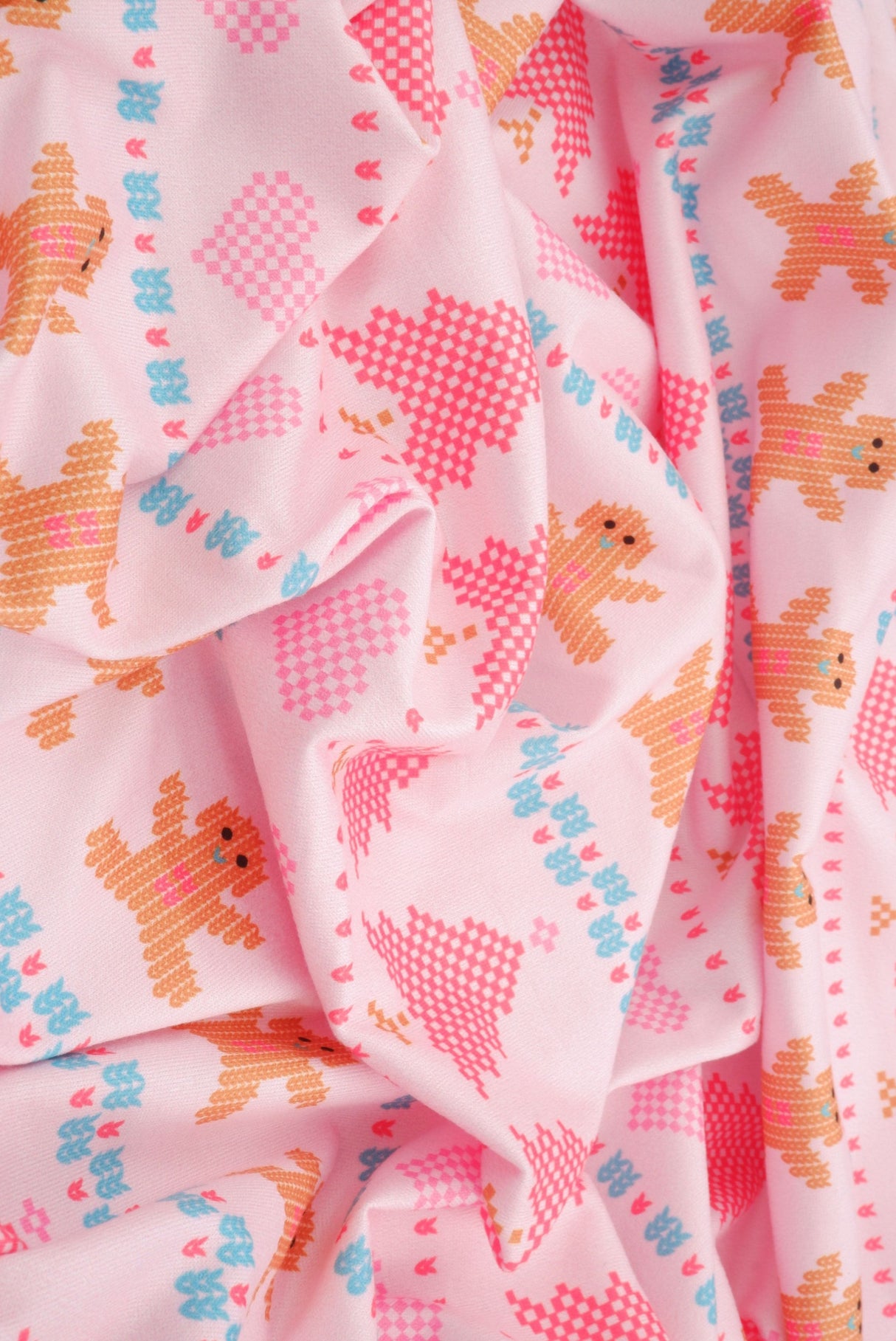 DTY Brushed Christmas Knit Fabric