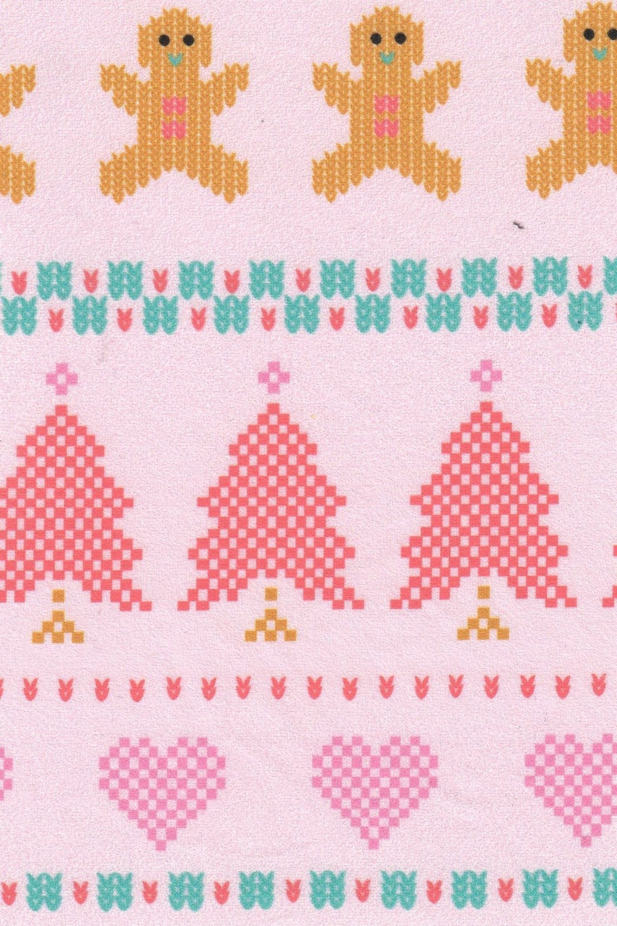 DTY Brushed Christmas Knit Fabric