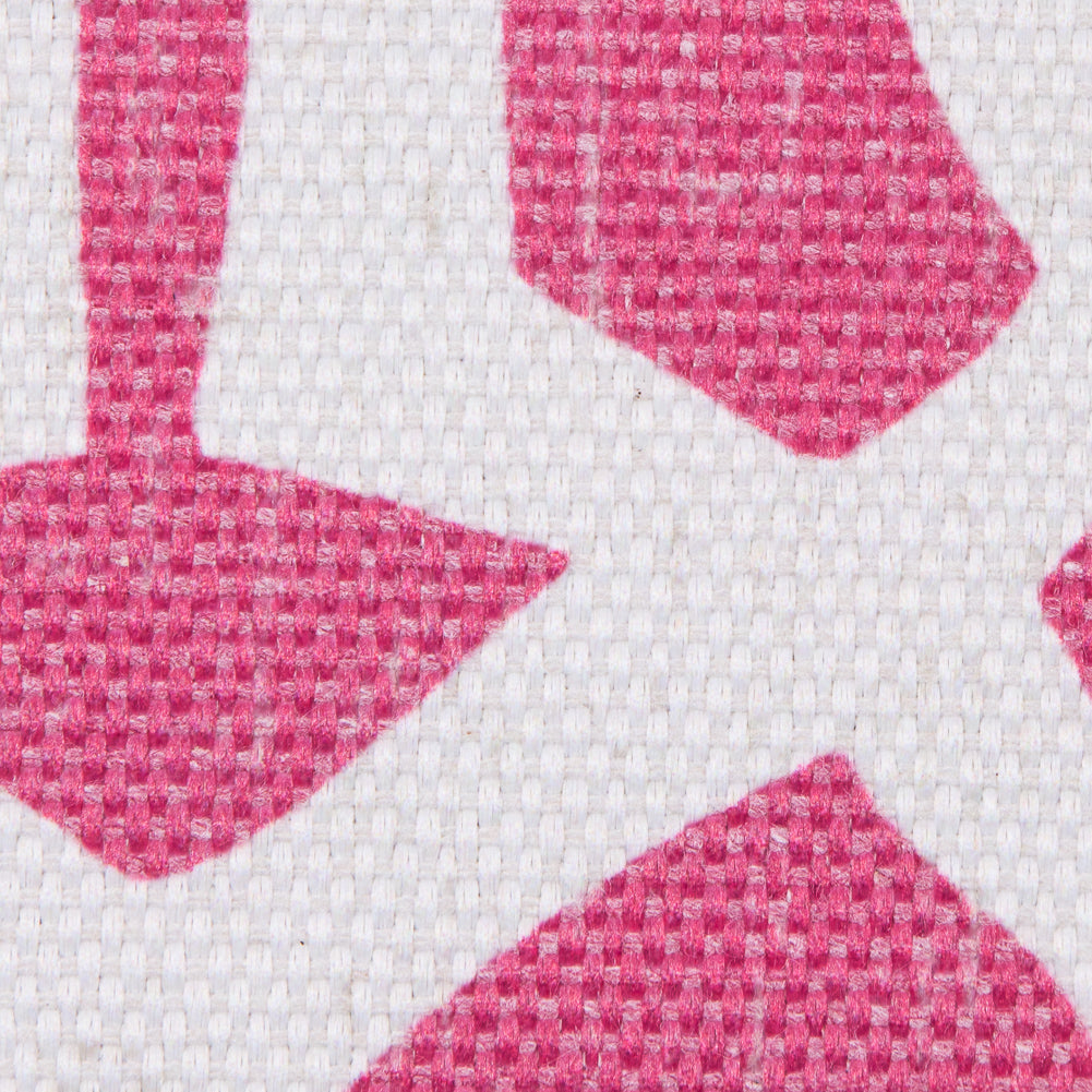 Pink Lattice Outdoor Polyester Canvas