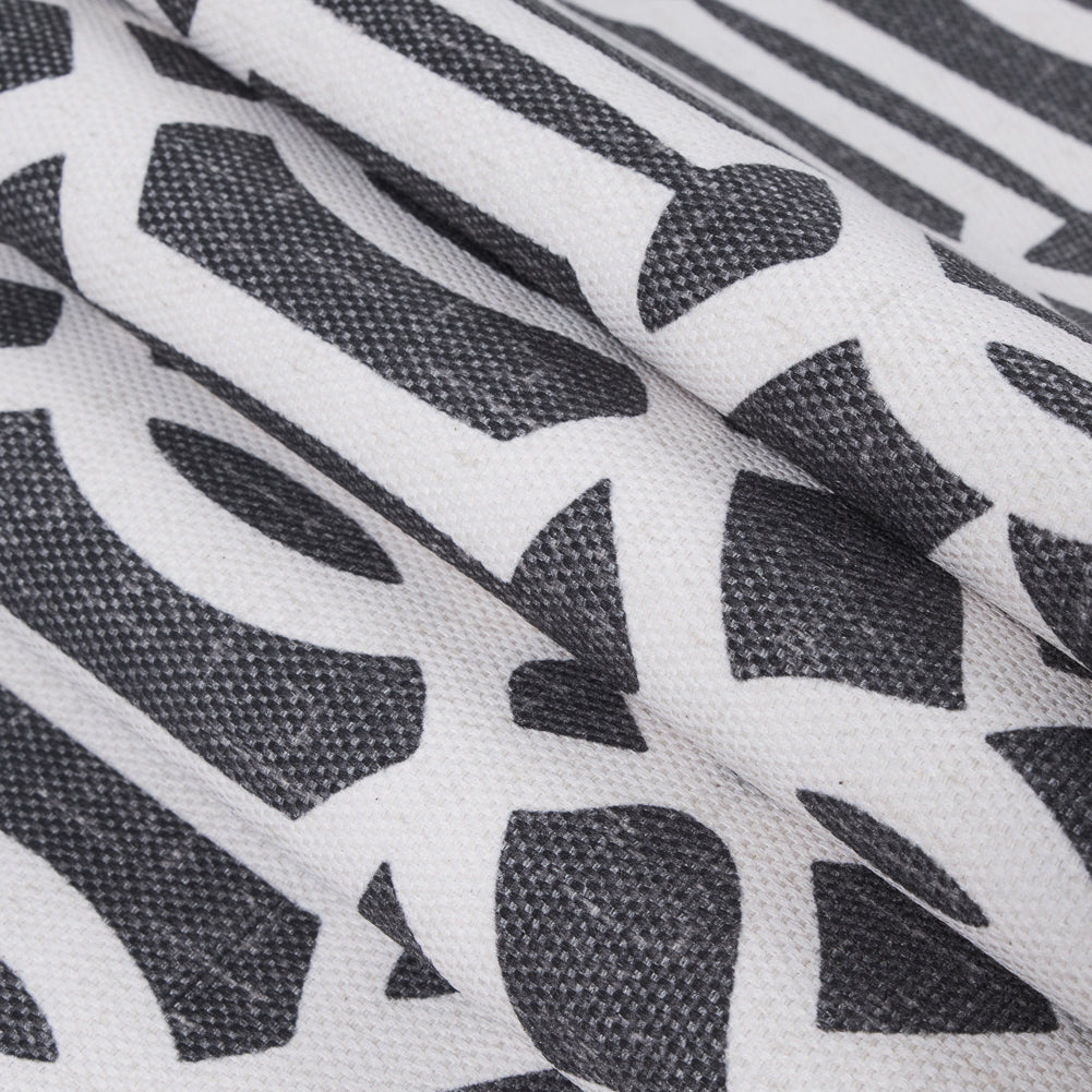 Stone Lattice Outdoor Polyester Canvas