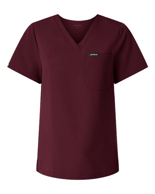 Jaanuu Women's Rhena Essential 1-Pocket Scrub V-Neck Top