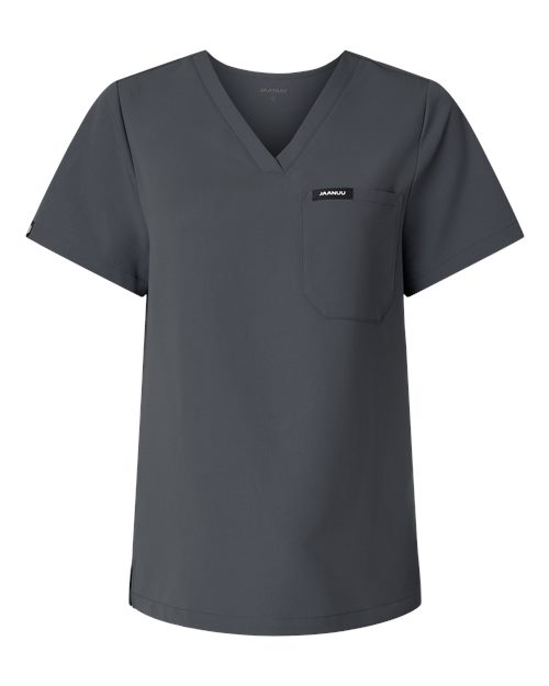 Jaanuu Women's Rhena Essential 1-Pocket Scrub V-Neck Top