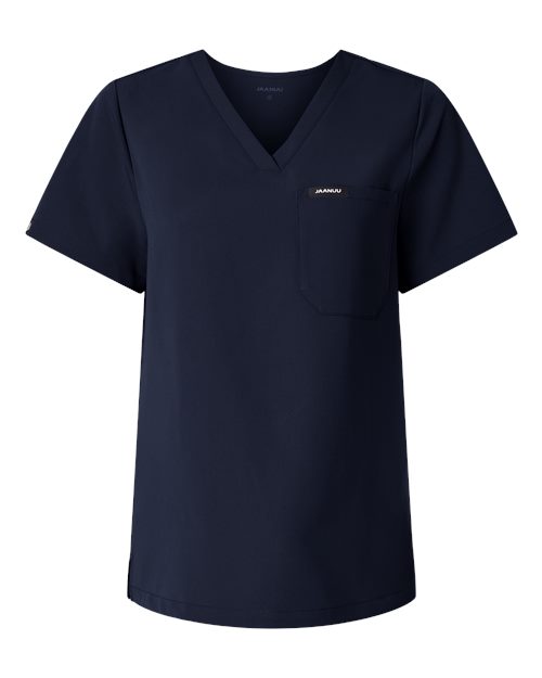 Jaanuu Women's Rhena Essential 1-Pocket Scrub V-Neck Top