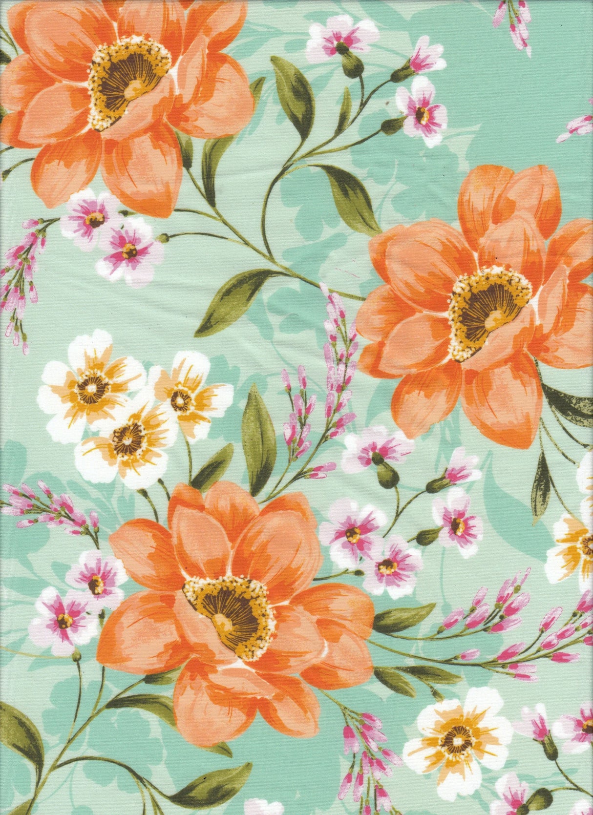 Floral DTY Knit Fabric