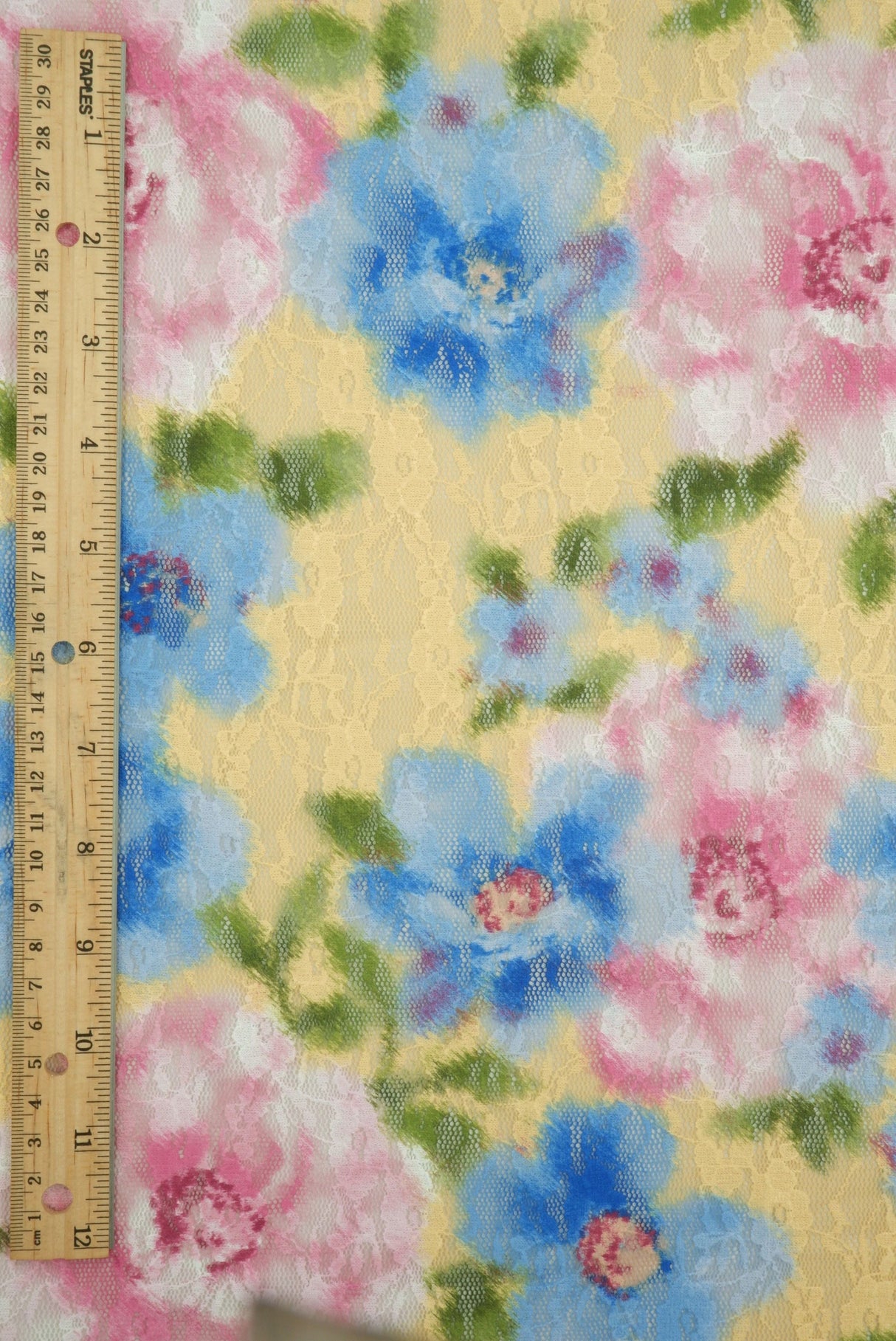 Floral Digital Print Lace