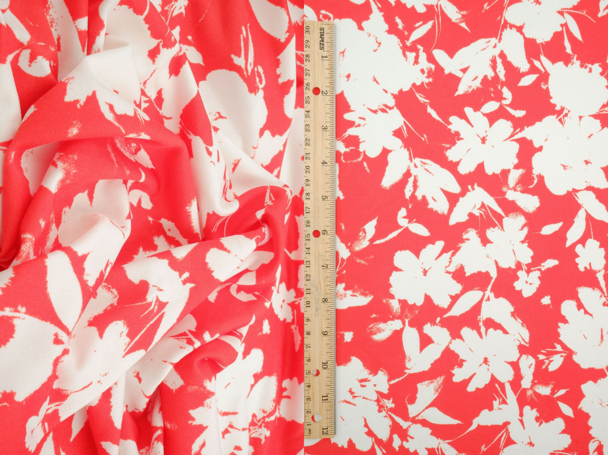 Floral Printed DTY Knit