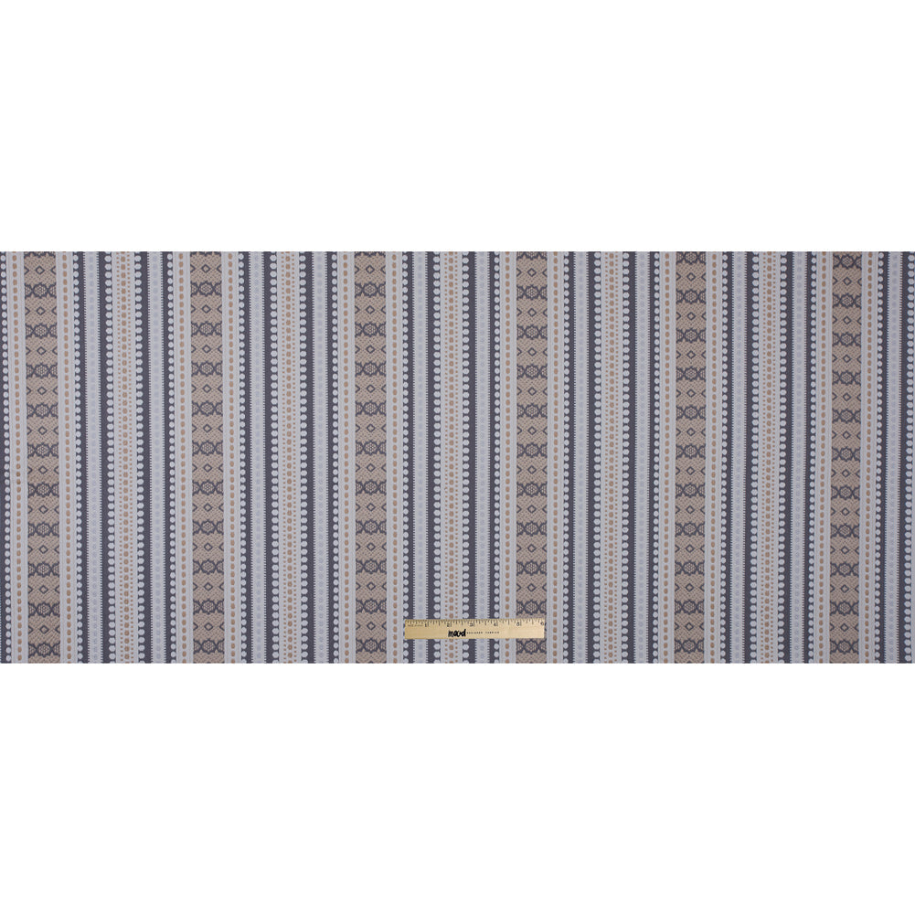 Dusk Tribal Striped Cotton Woven
