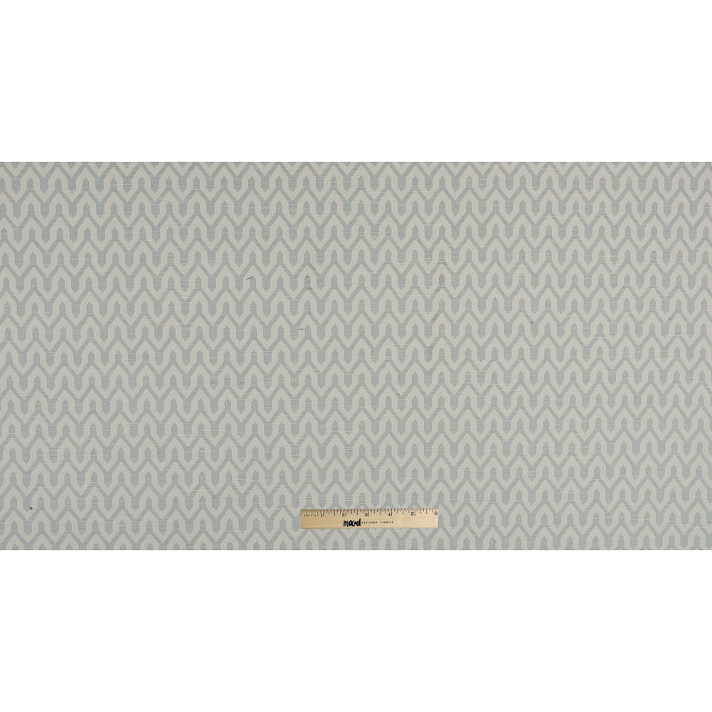 Shale Chevron Slubbed Cotton Woven