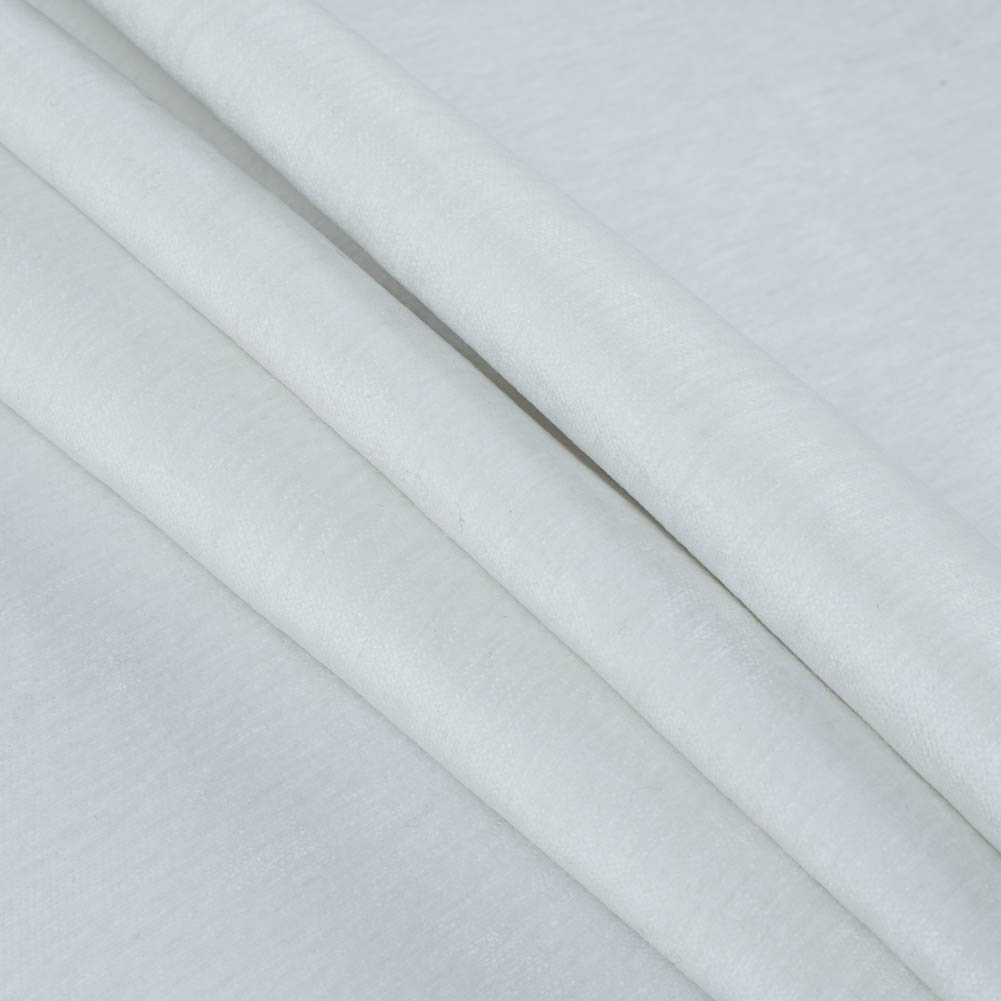 White Solid Chenille