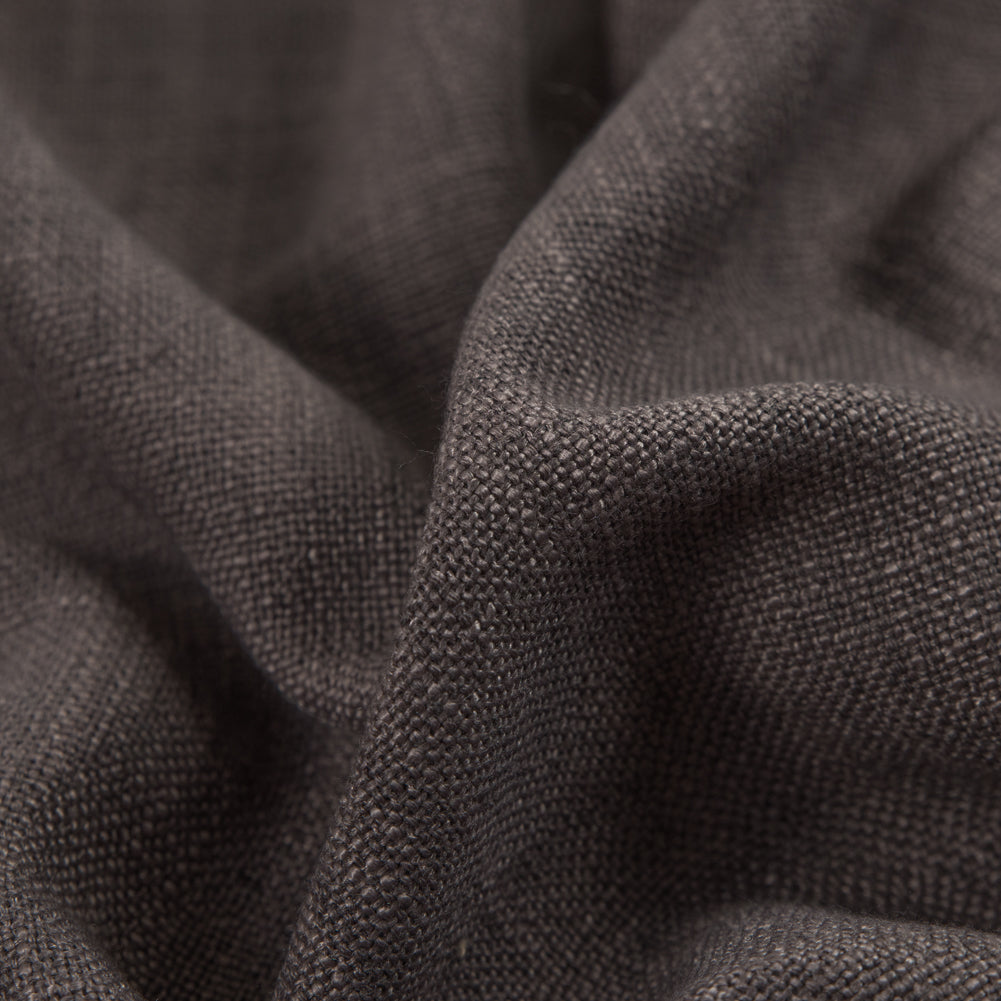 Cocoa Polyester-Linen Blend