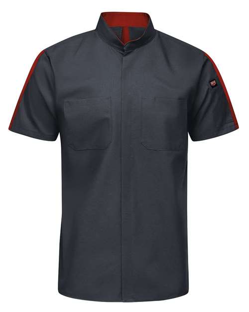 Red Kap Men's Tall Mimix Pro+ Short Sleeve Work Shirt With OilBlok