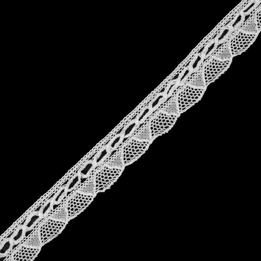 Off-White Crochet Chenille Trim - 1.5"